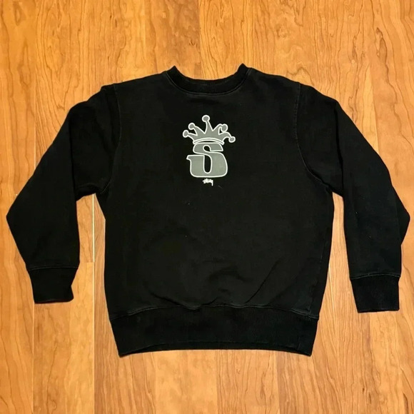 Stussy Other - STUSSY | Black Crown Logo Crewneck Sweatshirt Graphic size XS